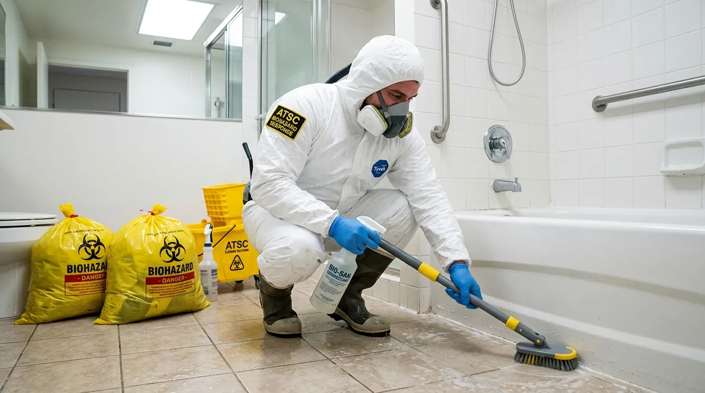 Decontamination equipment deployed for Blood Cleanup in Sand Springs